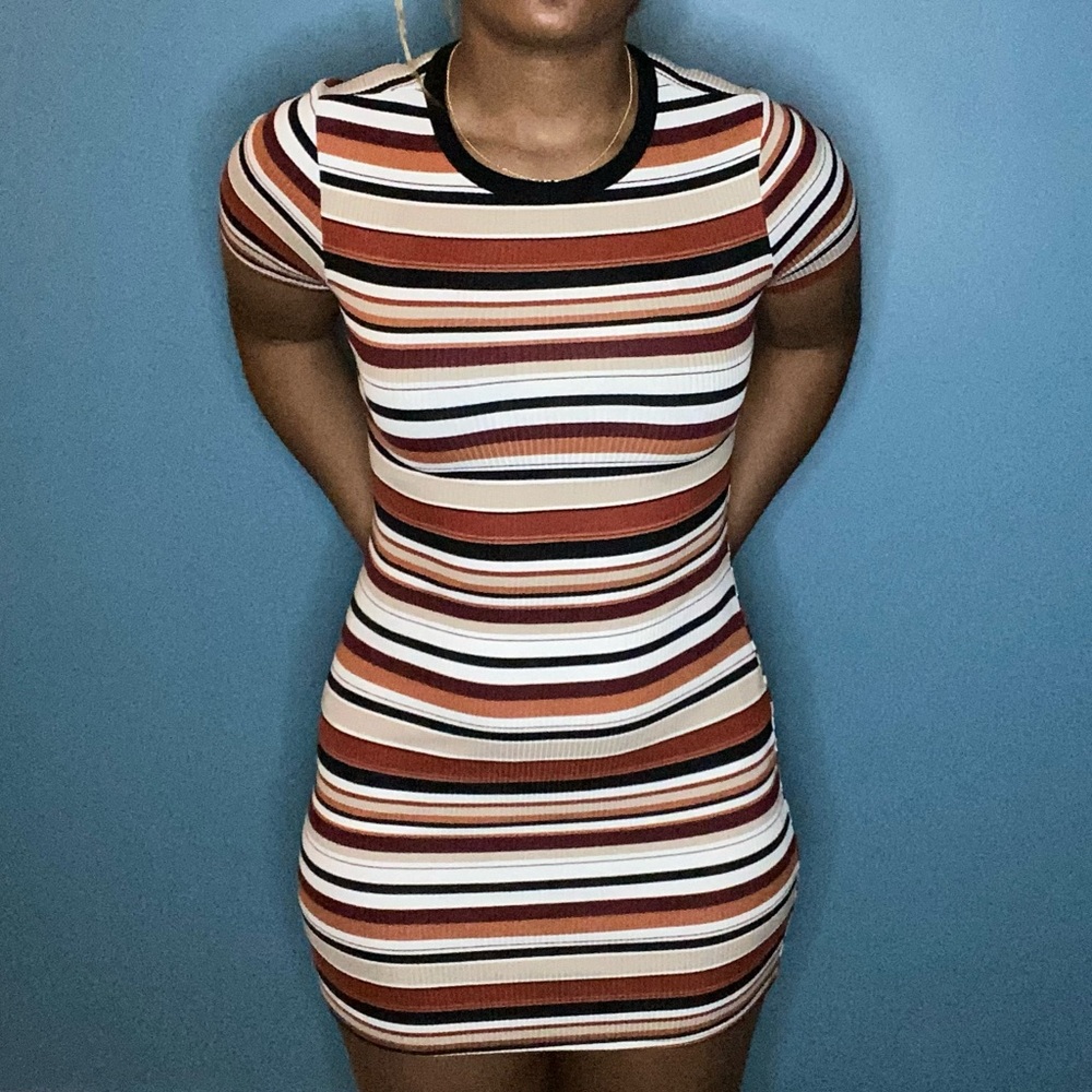 Forever 21 Casual Striped Mini Dress - Large